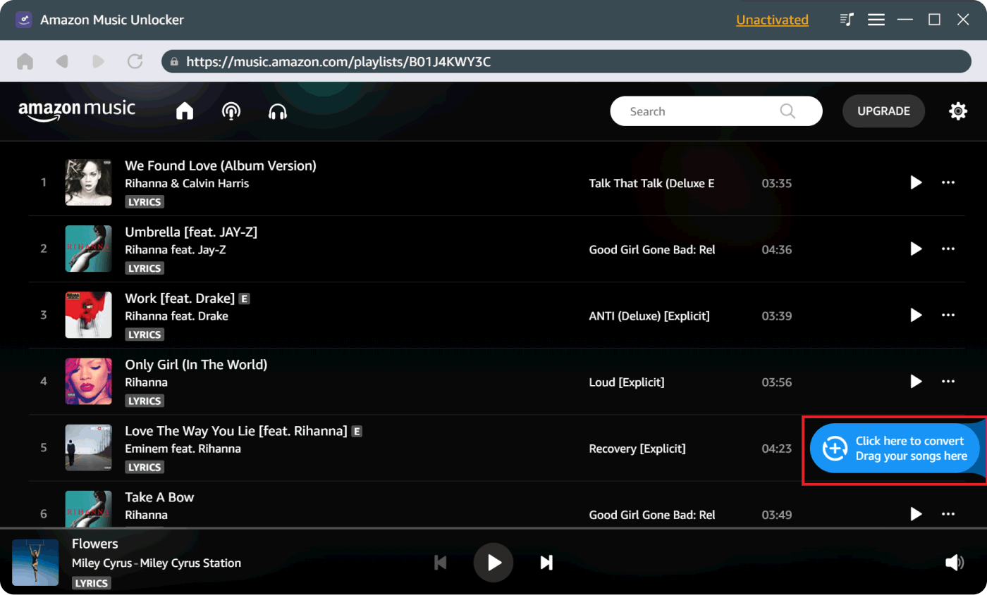 Add The Songs You Want to Transfer to MP3 Player