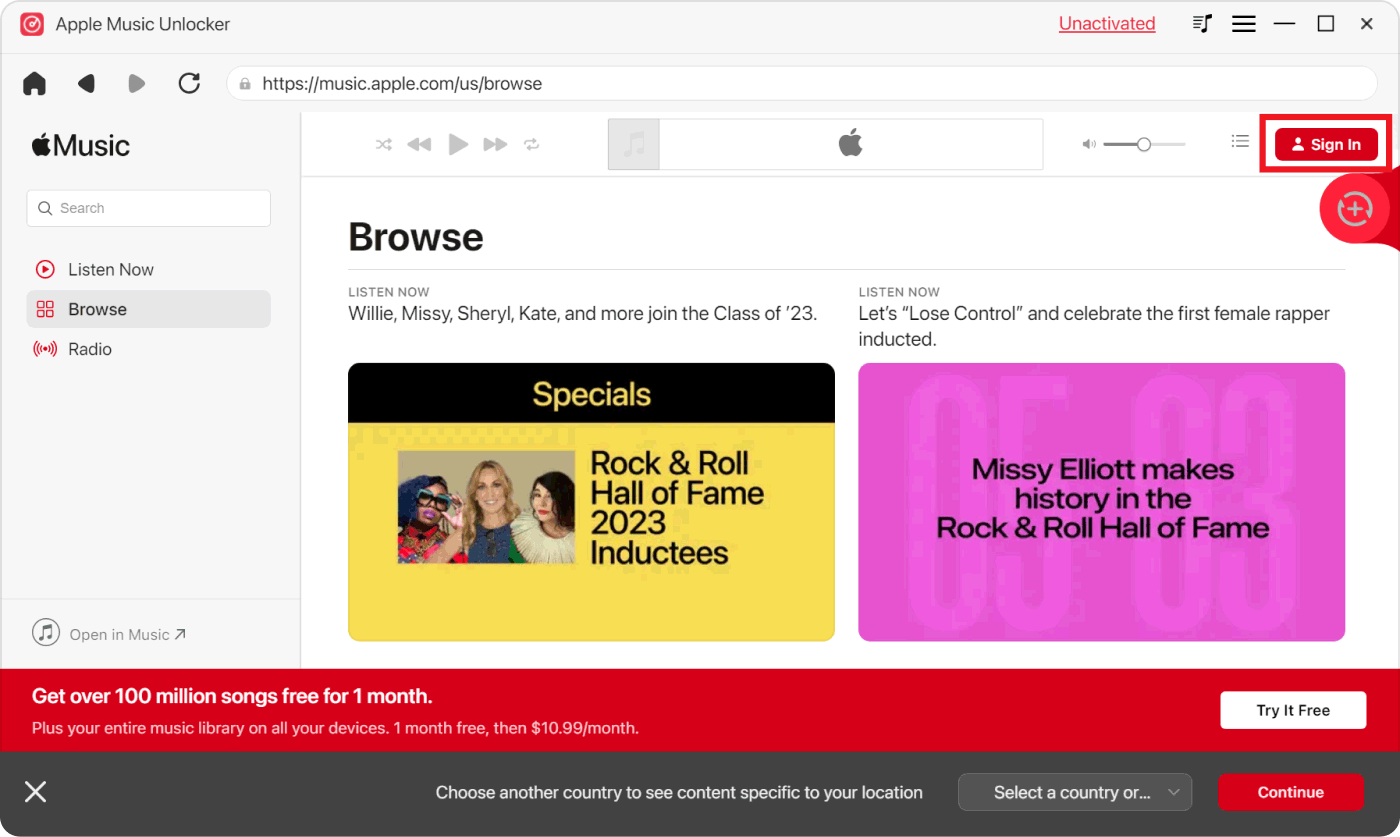 Log Into Your Apple ID Account to Download Music from Apple Music