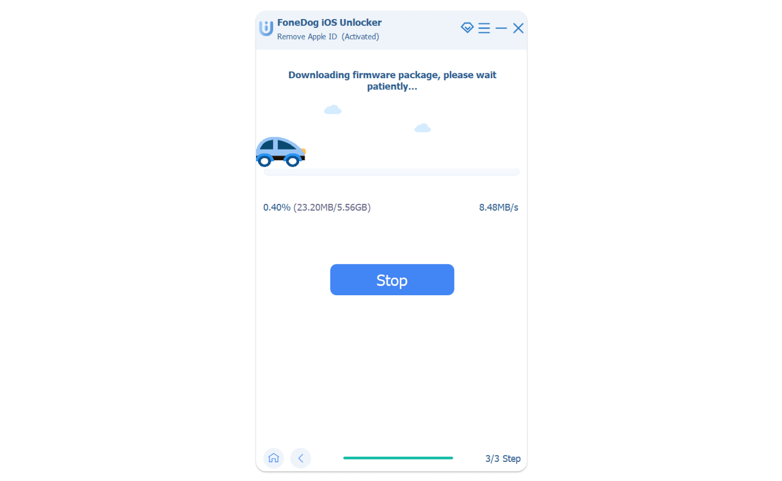 Scarica il pacchetto firmware per rimuovere l'ID Apple