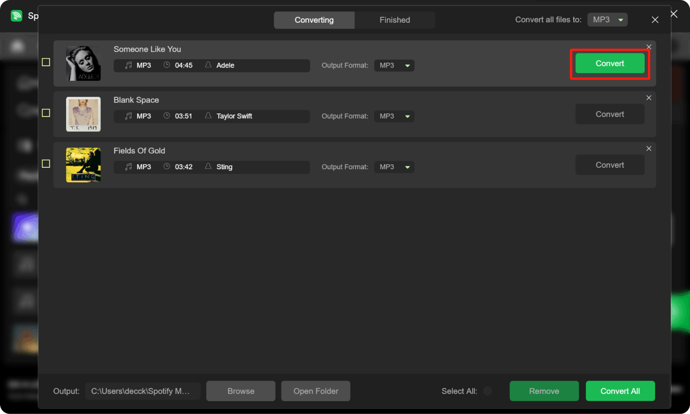 Il miglior strumento di conversione da Spotify a MP3: Spotify Music Unlocker - Converti