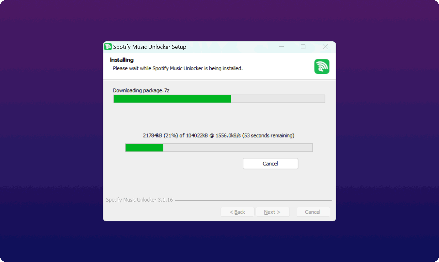 Instale o Spotify Music Unlocker