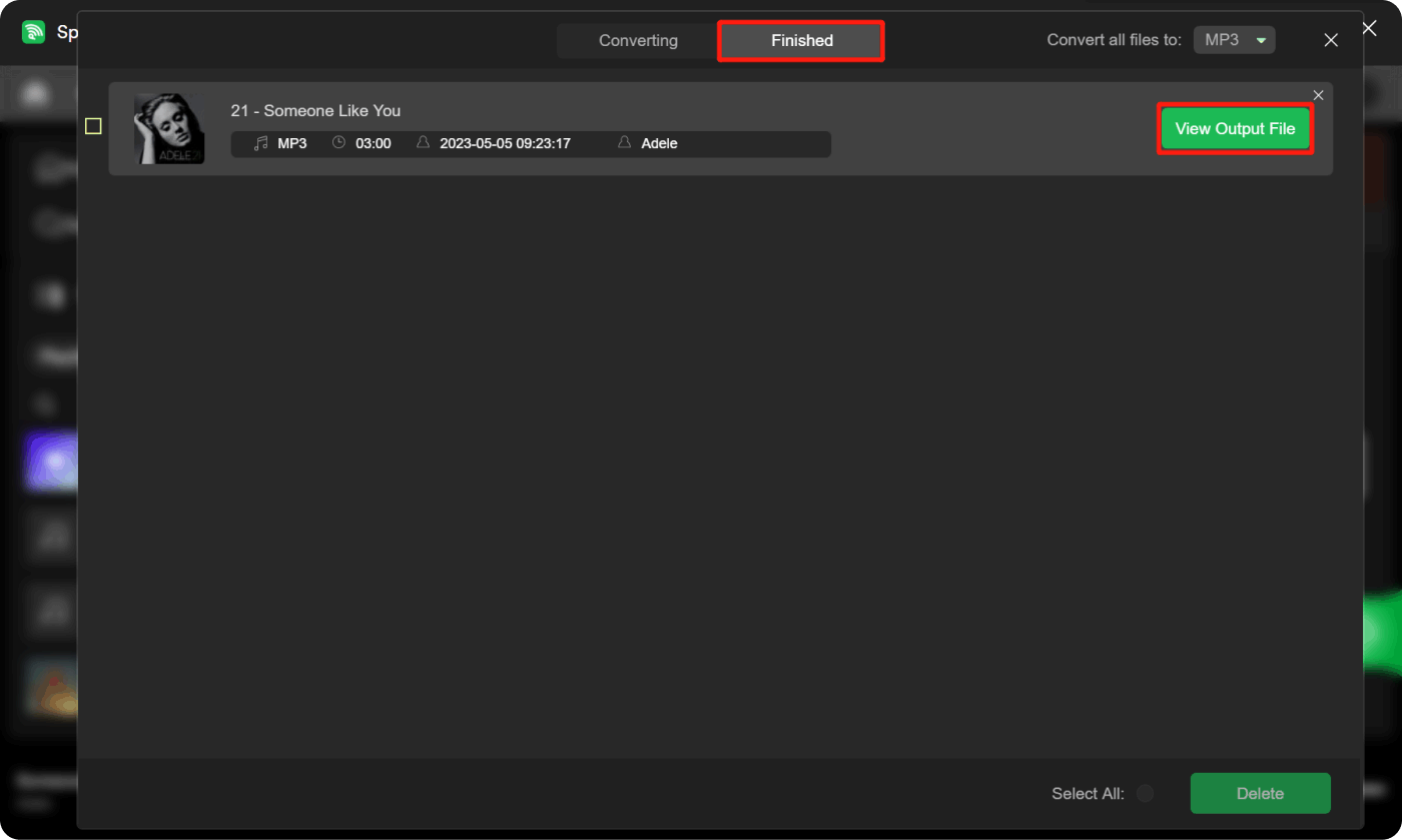 Ottieni la traccia per aggiungere musica al video da Spotify - Finito