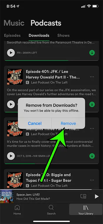 Manage Your Spotify Podcasts Downloads