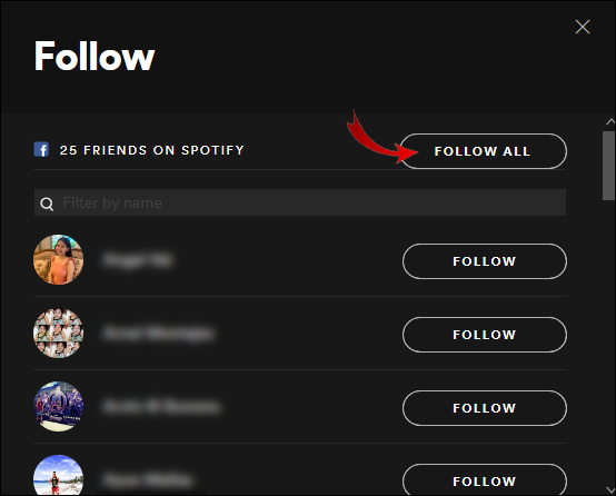 Seguir amigos en Spotify