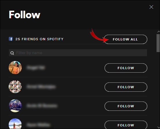 Spotify で友達をフォローする