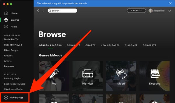 Baixar listas de reprodução do Spotify usando o aplicativo de desktop