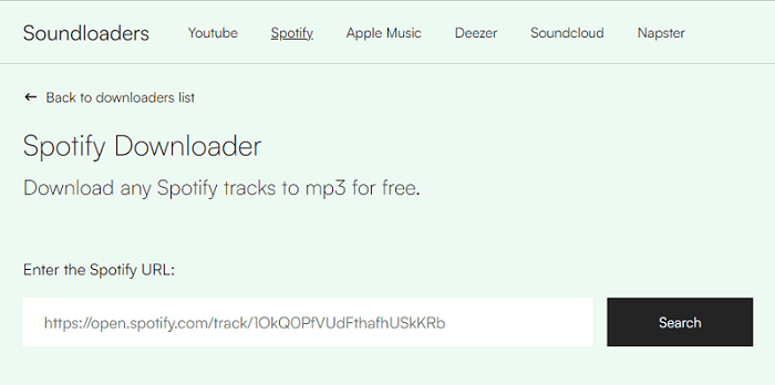 Spotify에서 MP3로 온라인 변환기: SoundLoaders Spotify 다운로더