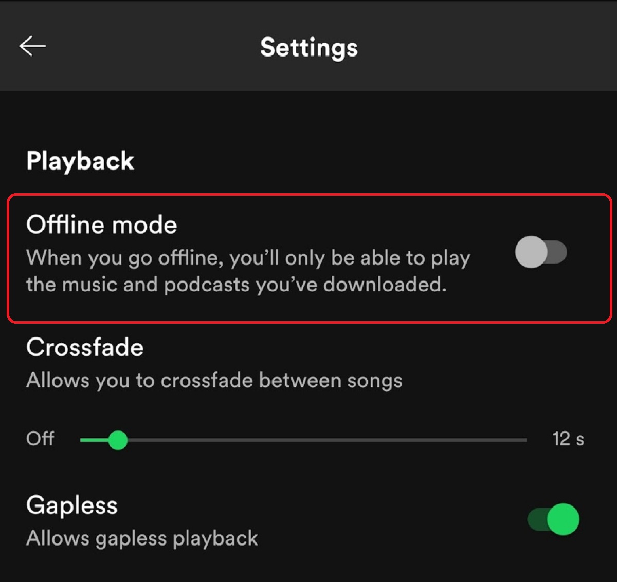 Descarga la lista de reproducción de Spotify con Premium en el móvil