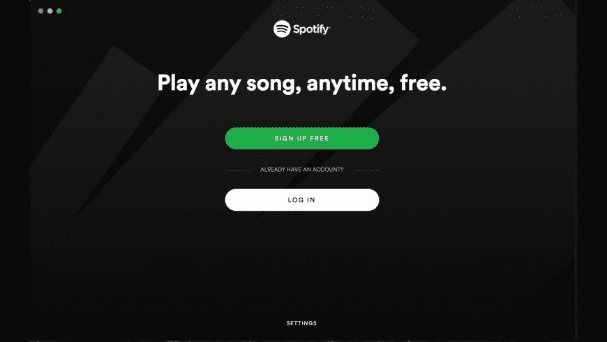 Crie uma conta para o Spotify no Mac