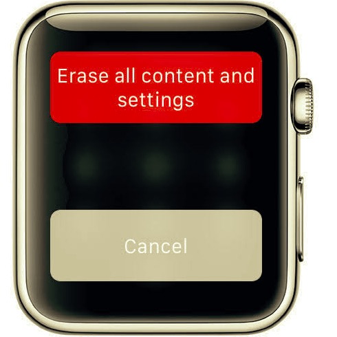 Desbloqueie o Apple Watch apagando todo o conteúdo e o recurso de configurações