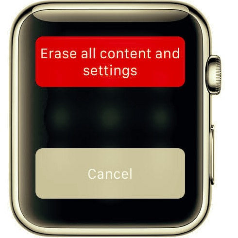 Desbloquee Apple Watch Borrando todo el contenido y la función de configuración