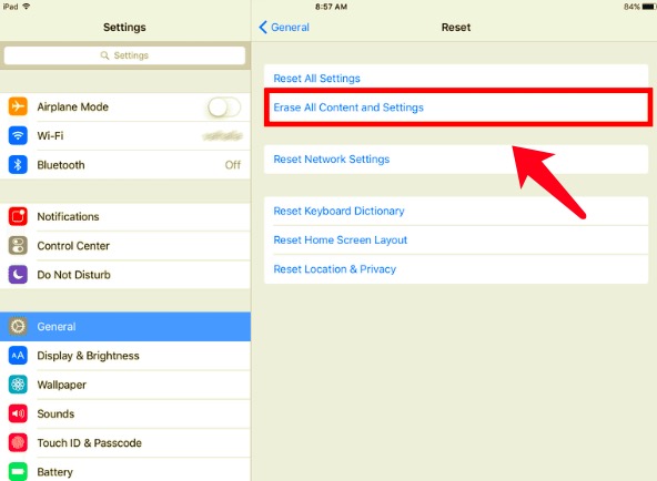 Factory Reset Your iPad Without Passcode via Settings