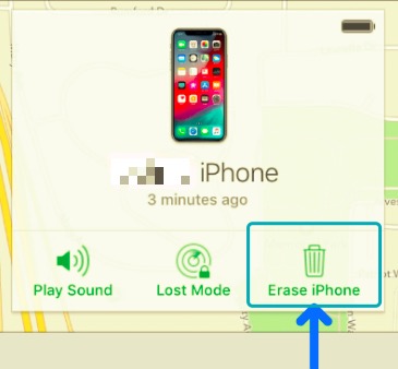 Factory Reset iPhone without Passcode Using Find My Feature