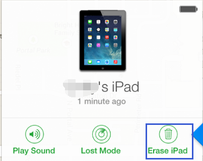 Using iCloud to Wipe An iPad without Passcode