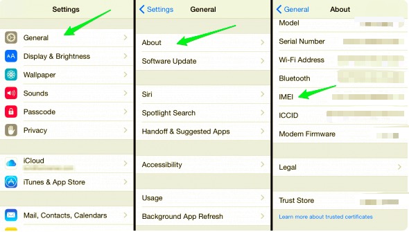 Trova il tuo numero IMEI per decifrare l'ID Apple