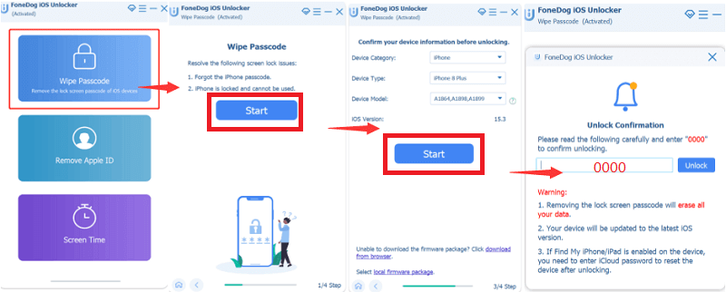 Easeus Mobiunlock Alternative Wipe Passcode Mode