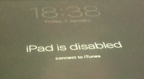 iPad Is Disabled