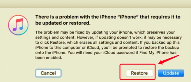 Restablecimiento completo del iPhone 11 con iTunes o Finder