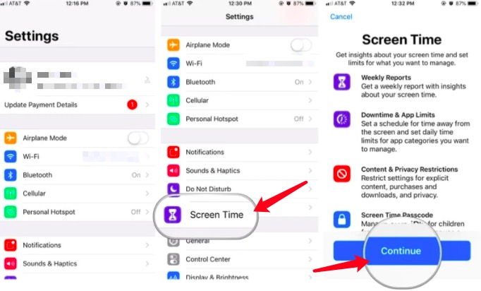 Gestisci il Parental Control su iPhone senza “In famiglia”.