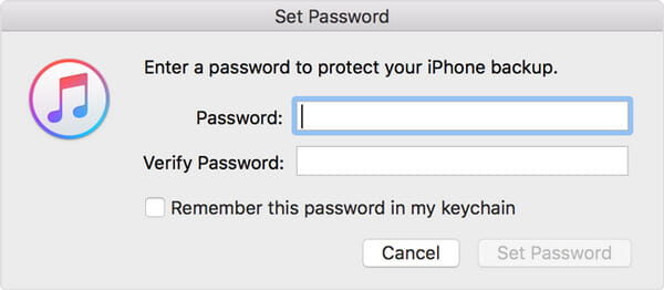 Imposta password