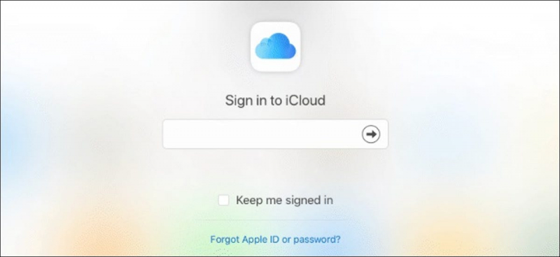 Melden Sie sich bei iCloud an, um ein gesperrtes iPhone zu öffnen