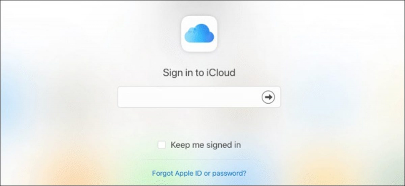 잠긴 iPhone을 열려면 iCloud에 로그인하십시오.