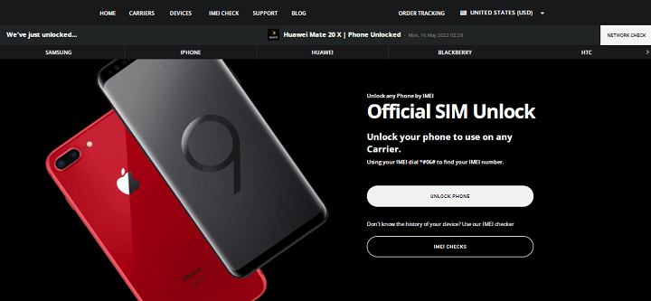 El cliente de desbloqueo de iPhone Desbloqueo oficial de SIM