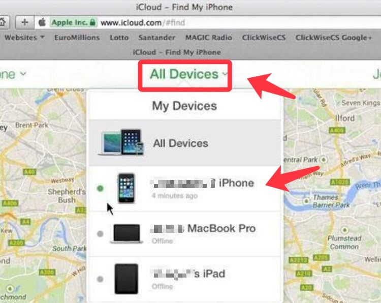 Use Find My iPhone When You Can't Remember iPhone Passcode