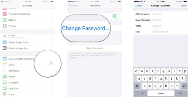 Come cambiare la password di Notes