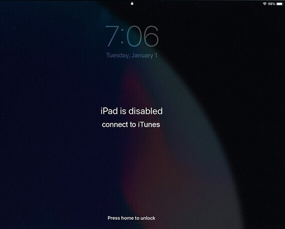 Collega iPad a iTunes quando disabilitato
