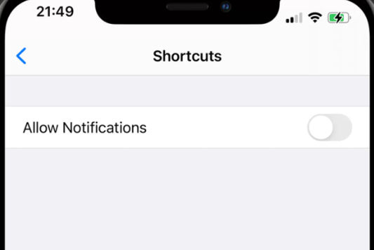 Desativar notificação do aplicativo