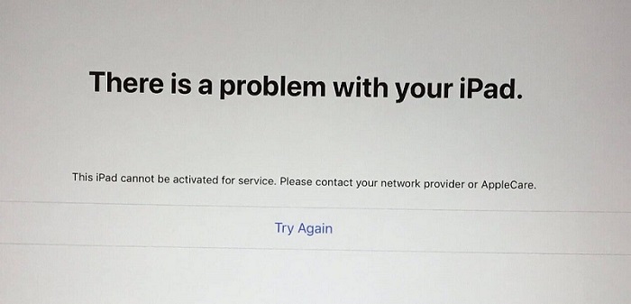 C'è un problema con il tuo iPad