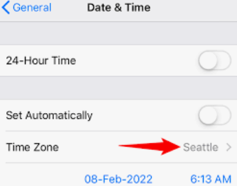 Change Timezone to A Later Time