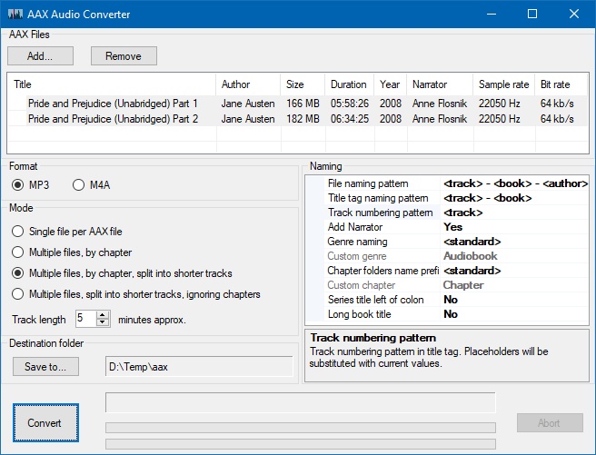 Convertissez AAX en MP3 gratuitement à l'aide d'AAX Audio Converter