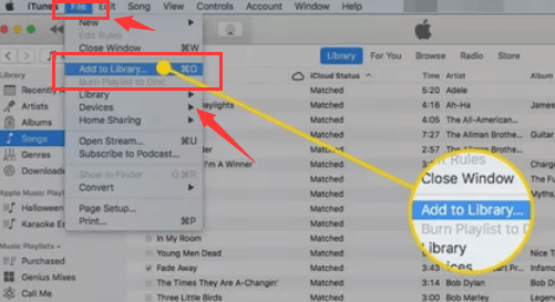 Importieren Sie Musik in iTunes auf dem Mac