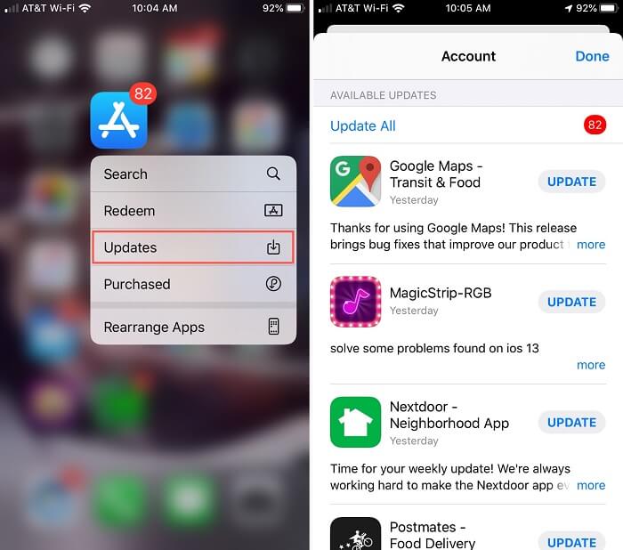 Uppdatera appar när App Store fortsätter att fråga efter lösenord