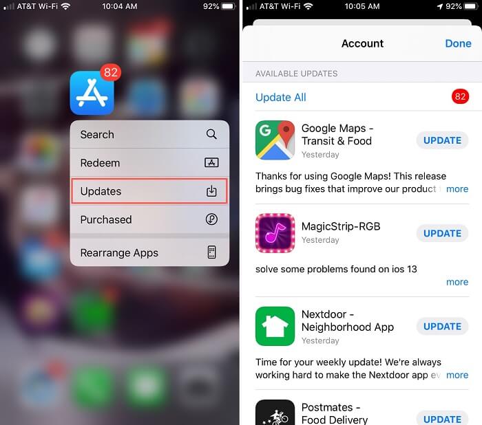 Aggiorna le app quando l'App Store continua a richiedere la password