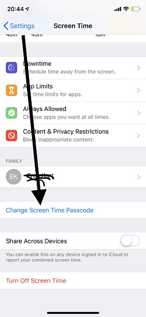 Reset Screen Time Passcode Of Own Device Using iPhone