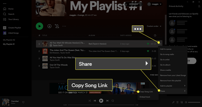 Adicionar música ao vídeo do Spotify