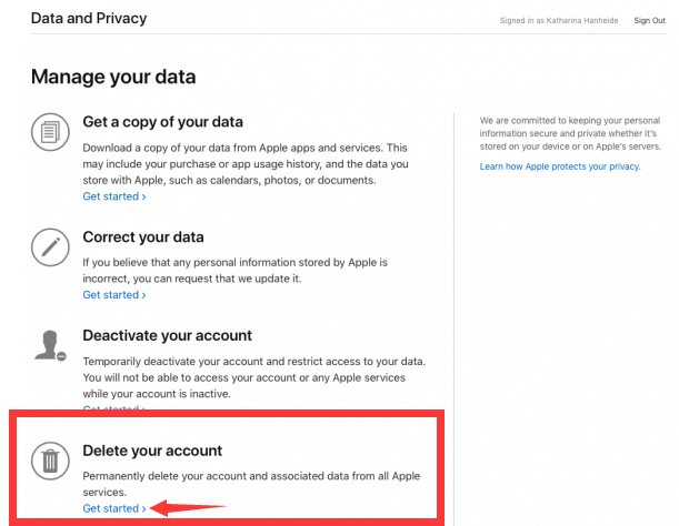 Come eliminare l'ID Apple incluso l'account iTunes