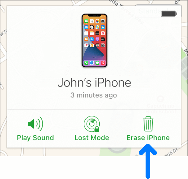 Use Find My iPhone to Change Passcode on iPhone If Forgotten