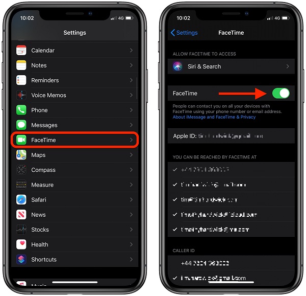 Attiva e disattiva FaceTime quando l'App Store continua a richiedere la password