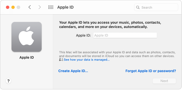 使用 Mac 重設 Apple ID 密碼