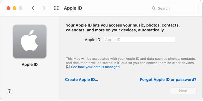 Få tillbaka ditt Apple-ID