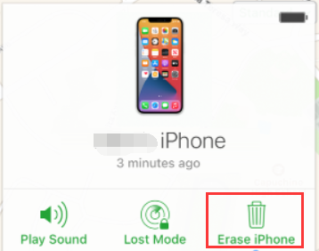 Sblocca il passcode iPhone gratuitamente usando Trova il mio iPhone