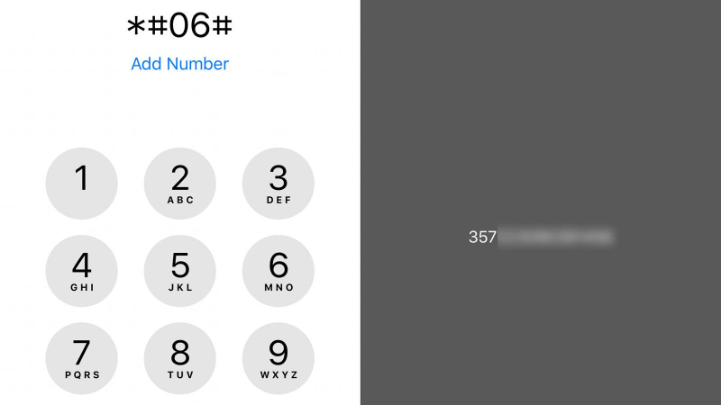 Averigüe el número IMEI para desbloquear iPhone sin tarjeta SIM