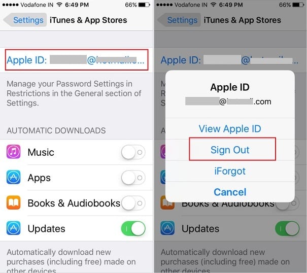 Eliminar ID de Apple de un iPhone bloqueado a través de iTunes y App Store