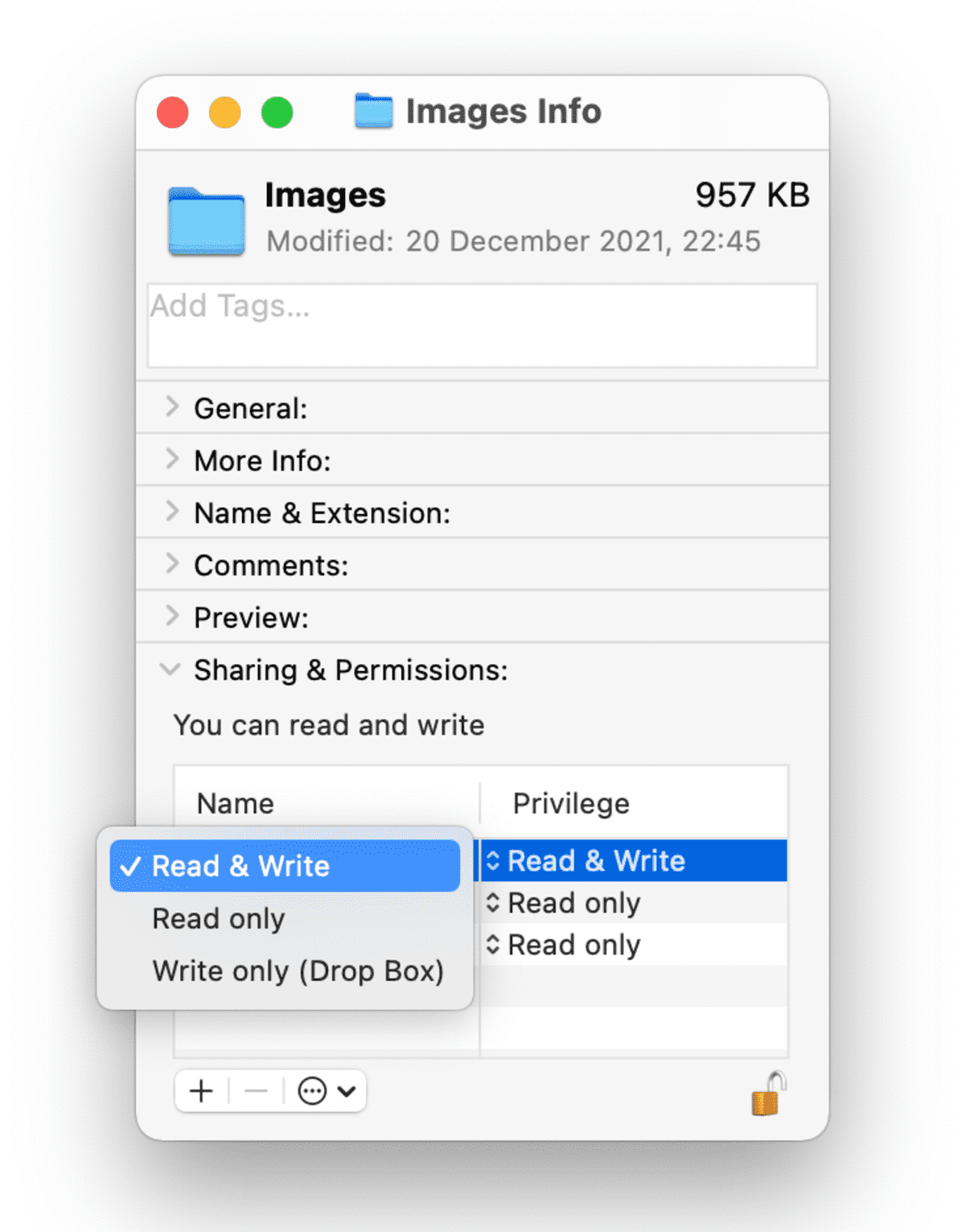 Cambiar permisos para importar la biblioteca de iTunes desde un disco duro externo