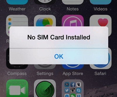 Dismiss No SIM Card