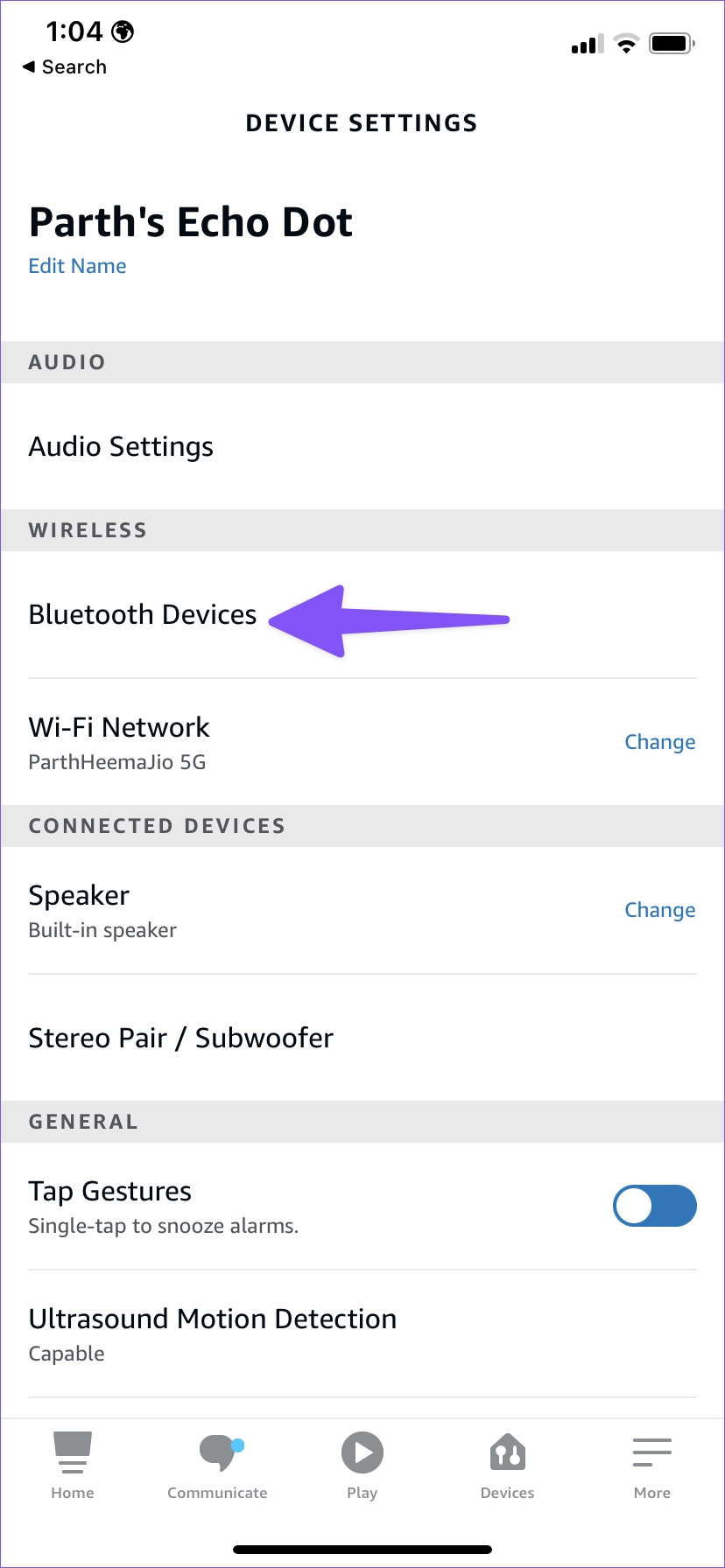 Bluetooth Kullanarak Yankıda Apple Music Çalın